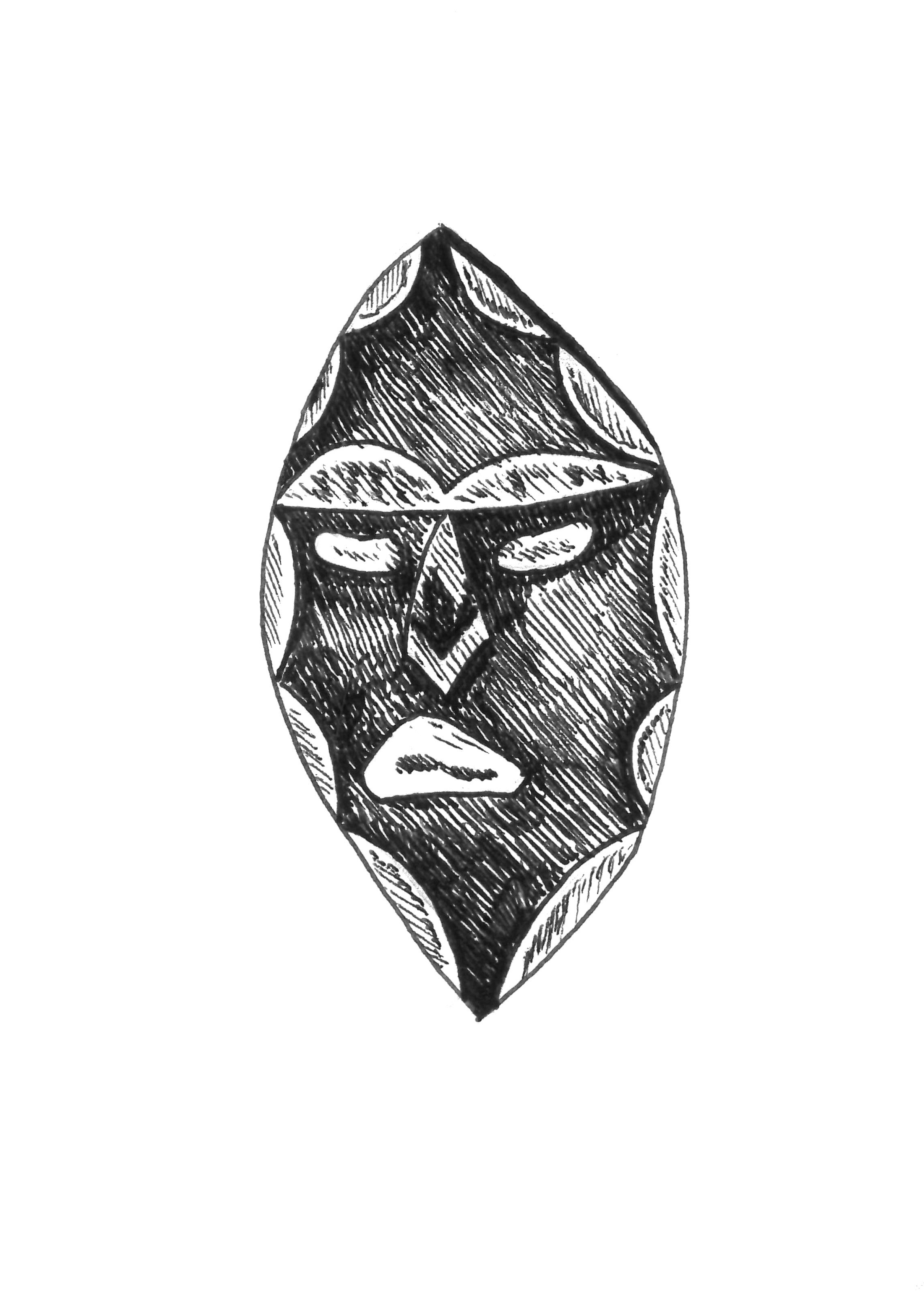 Grumpy Stone art print