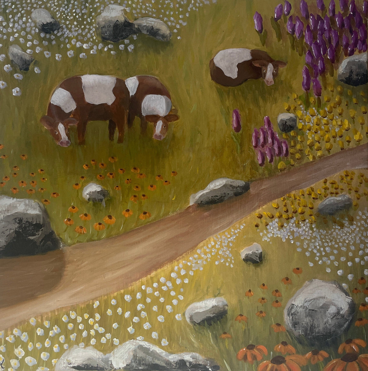 Grazing wildflowers