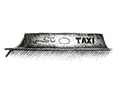 Taxi Sign art print