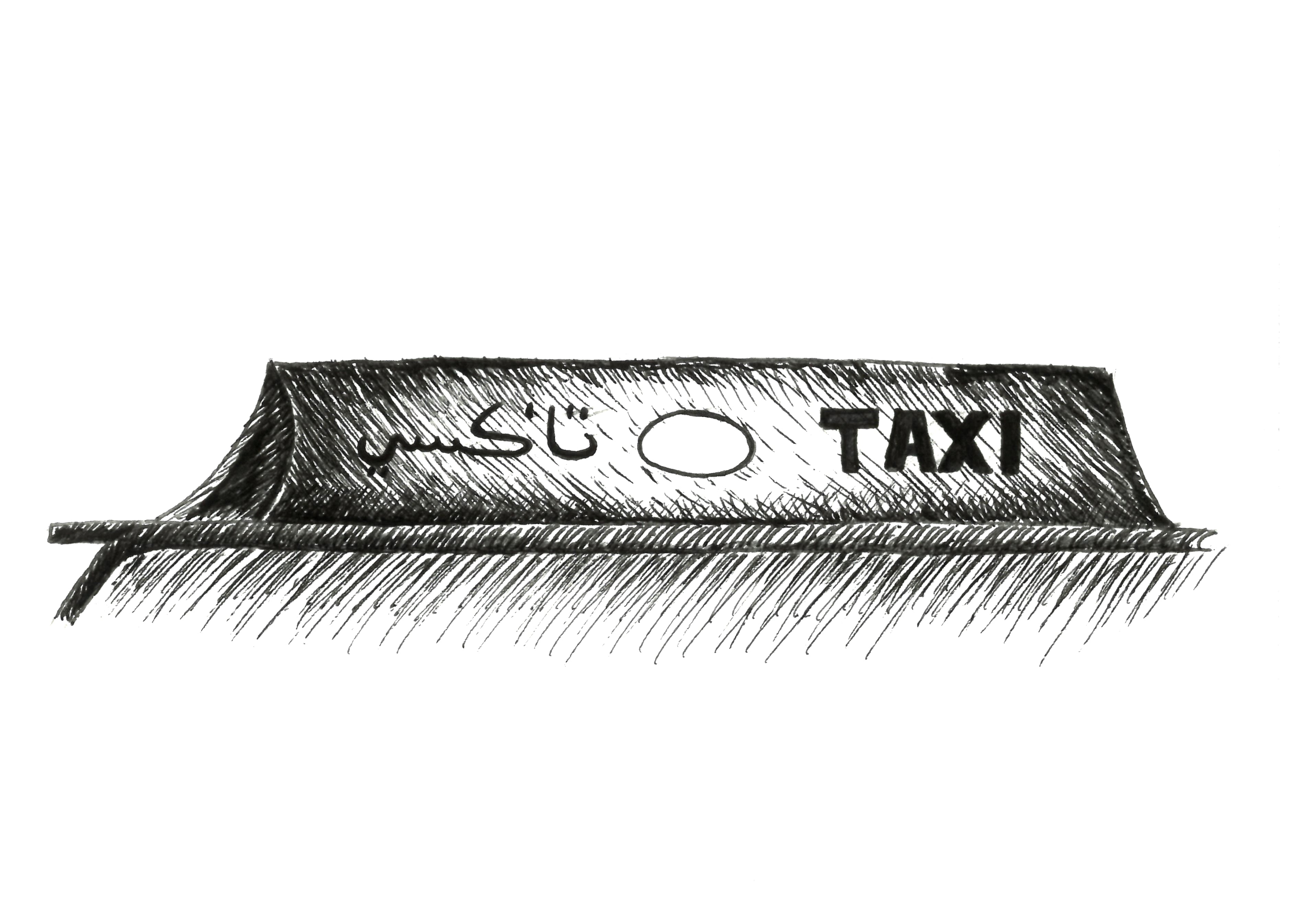 Taxi Sign art print